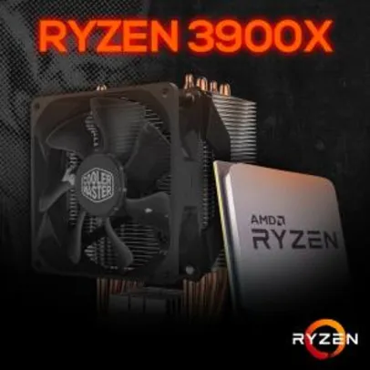 Kit Processador AMD Ryzen 9 3900x 3.8ghz + COOLER MASTER HYPER H412R R$ 3183