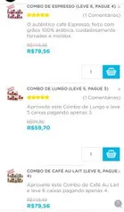 Combos em promoção