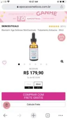 Blemish+ Age Defense SkinCeuticals - 30mL R$180