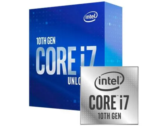 Processador Intel Core i7-10700K, Cache 16MB, 3.80 GHz (5.20 GHz Max Turbo) | R$2080