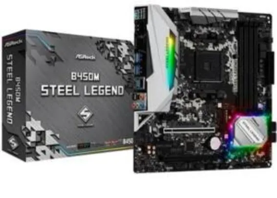 [AME R$ 793] Placa mãe Asrock B450m Steel Legend | R$ 881