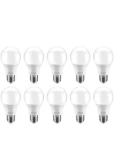 Kit Lâmpadas LED 10 Unidades Branca E27 4,9W - 6500K Elgin Bulbo A55 