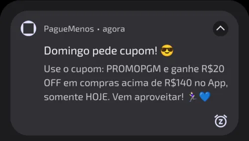 Imagem na descrição da promoção