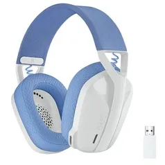 Headset Gamer Sem Fio Logitech G435, Lightspeed e Bluetooth, Dolby Atmos, PC, XBOX, PS, Mobile, Azul