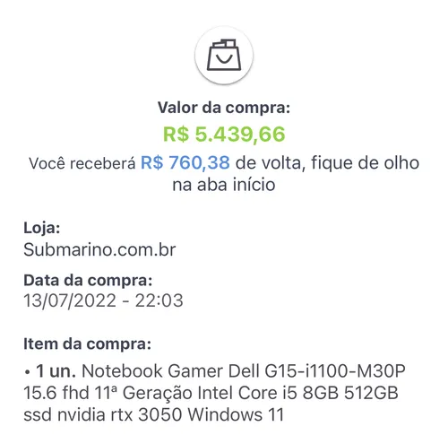 Imagem na descrição da promoção