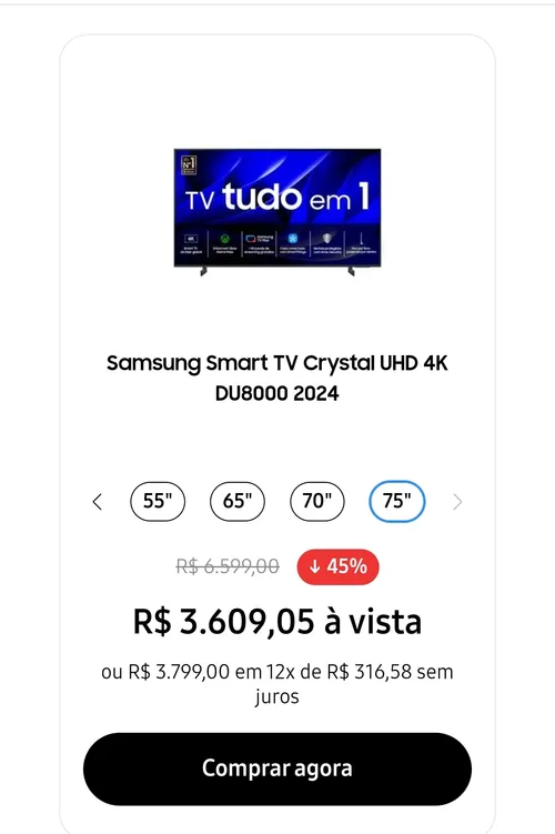 Imagem na descrição da promoção