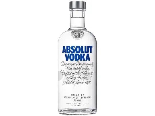 [C. ouro] Vodka Absolut Original 750ml | R$57