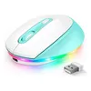 Imagem do produto Mouse Sem Fio Seenda Iwg Fgm02 Recarregável Branco Azul