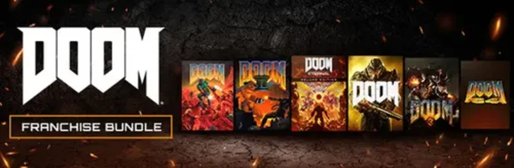 Economize 76% em Pacote Série DOOM  no Steam