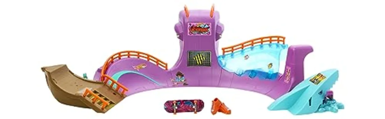 Hot Wheels Skate Pista de Brinquedo Skatepark de Polvo