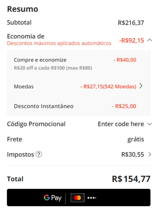 Imagem na descrição da promoção