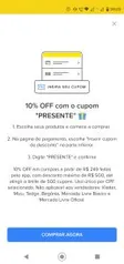 [Selecionados] 10% OFF em compras a partir de R$ 249