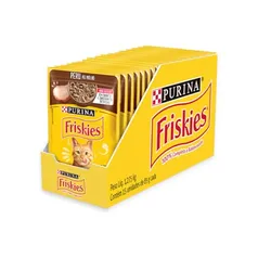 Pack Ração Úmida Friskies Para Gatos Adultos Sabor Peru Ao Molho - Com 15 Sachês 85g