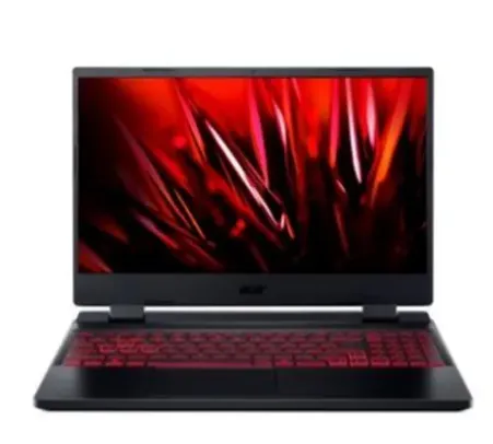 Notebook Gamer Acer Nitro 5 AMD Ryzen 5 7535HS, 8GB, NVIDIA RTX 3050, SSD 512GB, 15.6 Full HD, Linux Gutta, Preto - AN515-47-R5SU