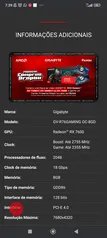 Rx7600 GIGABYTE ganhe um gift steam 200