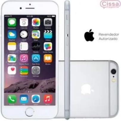 [CISSA MAGAZINE] Smartphone Apple iPhone 6 16GB Desbloqueado Prateado iOS 8, Memória 16GB, Câmera 8MP, Tela 4.7" - R$2800
