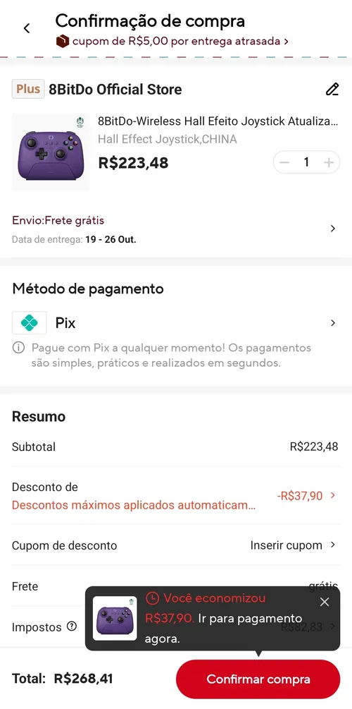 Imagem na descrição da promoção