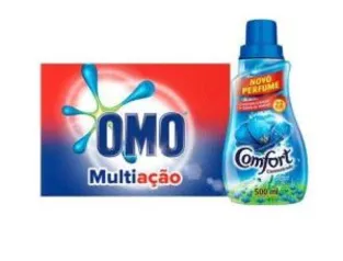 [VISA CHECKOUT] Kit Promocional: Sabão em pó Omo 2kg + Amaciante Comfort Concentrado 500ml por R$ 2