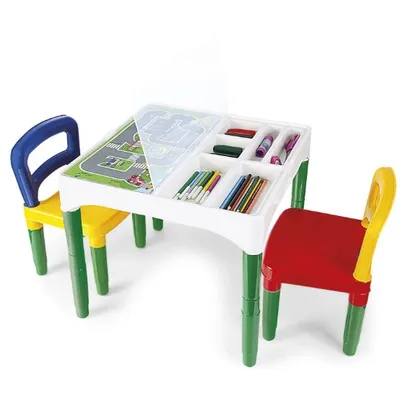 Mesa Mesinha Infantil Didática Com Cadeiras - Poliplac - Móveis Infantis - Magazine Luiza