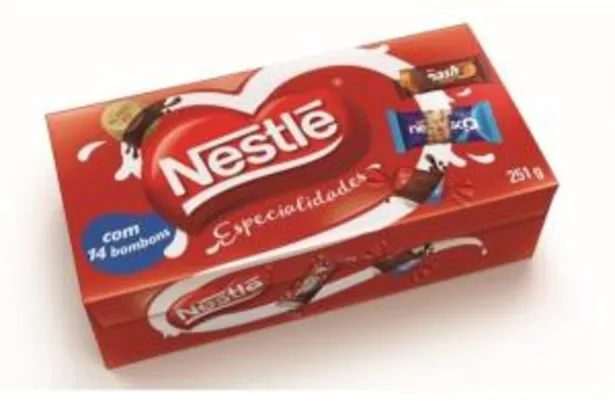 Caixa de bombom Nestlé 3 uni por R$13.95(leven10)
