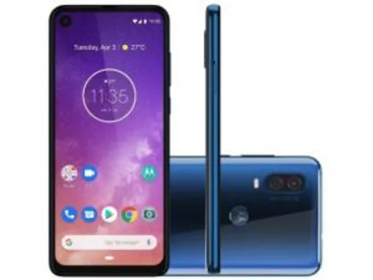 [APP + Clube da Lu] Smartphone Motorola One Vision 128GB Azul Safira - R$1376