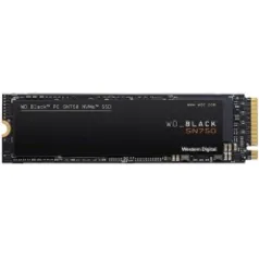 SSD WD Black SN750, 500GB, M.2 2280, Leitura: 3430MB/s e Gravações: 2600MB/s, WDS500G3X0C