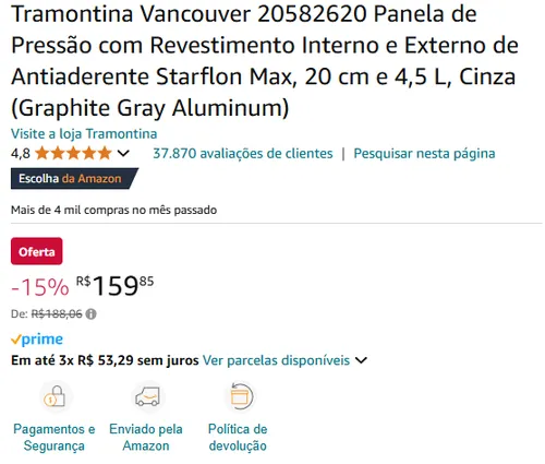 Imagem na descrição da promoção