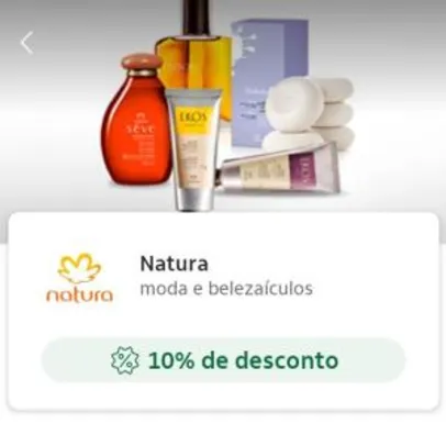 Natura - Cupom 10% OFF