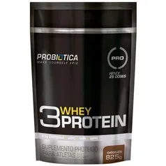 Whey Protein 3 Probiótica Refil Chocolate 825g 