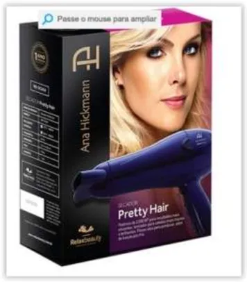 [Submarino] Secador Pretty Hair Relaxbeauty Ana Hickmann por R$ 33
