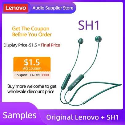 Lenovo Sh1 Bluetooth Neckband Earphones