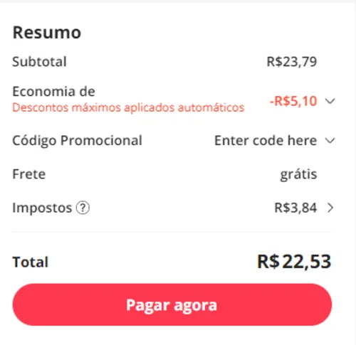 Imagem na descrição da promoção