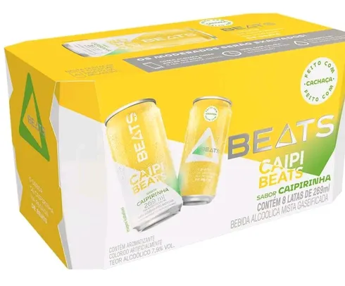 Drink Pronto Beats Caipirinha Lata 269ml 8 Unidades