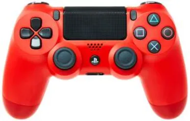 Controle Dualshock 4 - PlayStation 4 - Vermelho | R$ 259