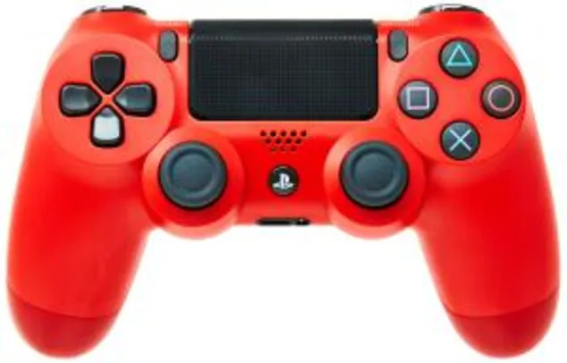 Controle Dualshock 4 - PlayStation 4 - Vermelho | R$ 259