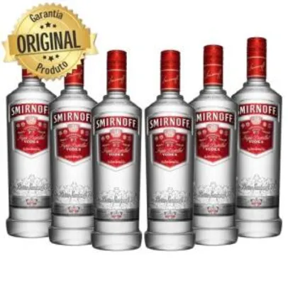 Kit 6 Vodka Smirnoff 600ml R$90