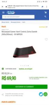 Mouse pad XG | R$70