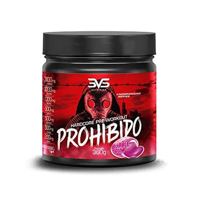 Pré Treino Prohibido Hardcore Pre-Workout, 3VS Nutrition - Suplemento energético - 2 gr de Beta 