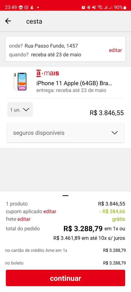 Imagem na descrição da promoção