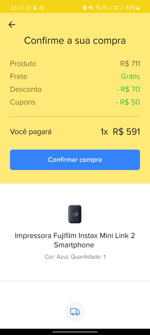 Imagem na descrição da promoção