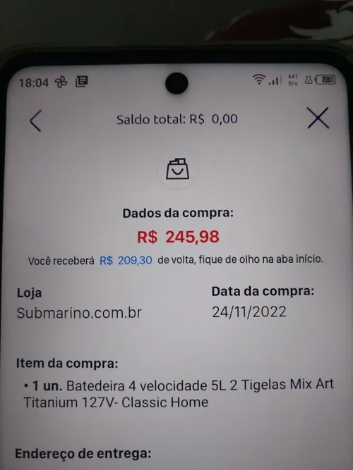 Imagem na descrição da promoção