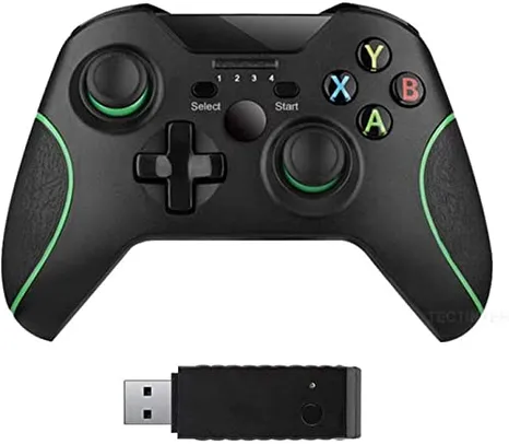 B17 Controles sem fio para Xbox One, gamepad sem fio para PC com adaptador sem fio de 2,4 GHz, compa