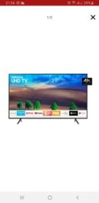 Smart TV LED 50´ UHD 4K 50NU7100 | R$1.799