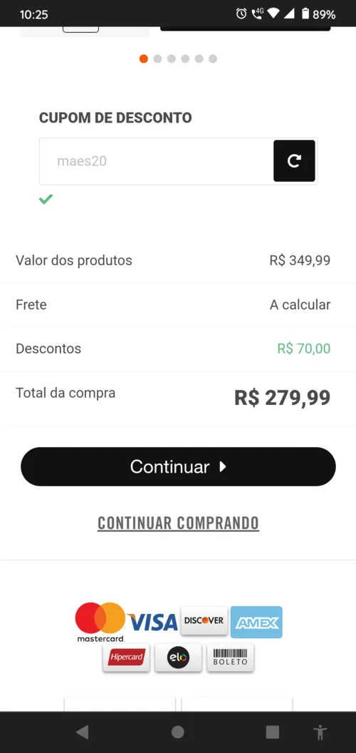 Imagem na descrição da promoção