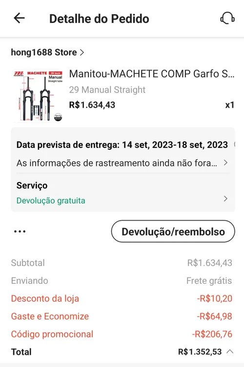 Imagem na descrição da promoção