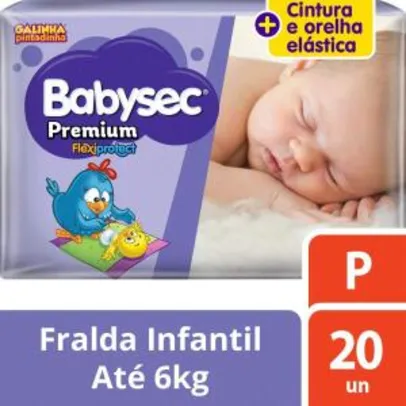 Fralda Babysec Galinha Pintadinha Premium P 20 Unids, Babysec, P R$ 13