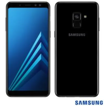 Samsung Galaxy A8 Preto, com Tela de 5,6”, 4G, 64 GB e Câmera de 16 MP - SM-A530FZKKZTO - R$1284