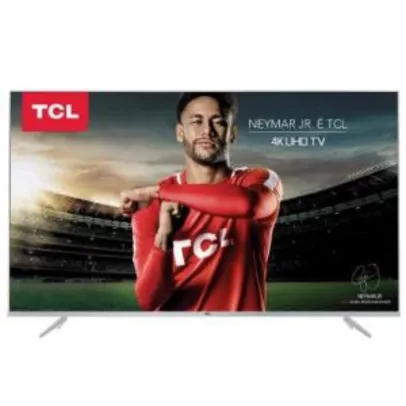 Smart TV LED 55" TCL P6US Ultra HD 4K HDR 3 HDMI 2 USB - R$ 2526