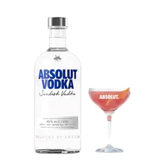 Absolut Regular 750ml + Taça Drinkability