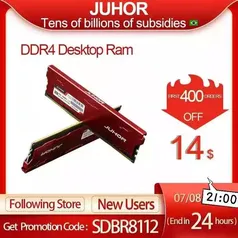 (NOVOS USUÁRIOS) MEMÓRIA RAM 8GB 2666Mhz DDR4 RED | R$101